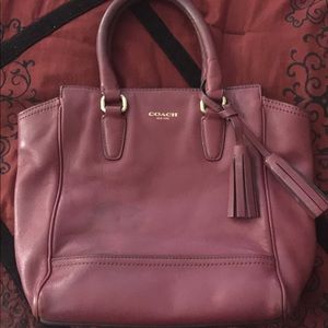 Mini Burgundy Coach Purse